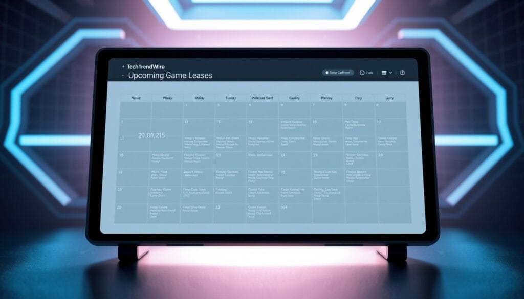 upcoming game releases calendar